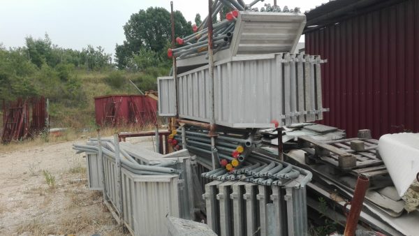 scala di servizio prefabbricata modulare provvisoria