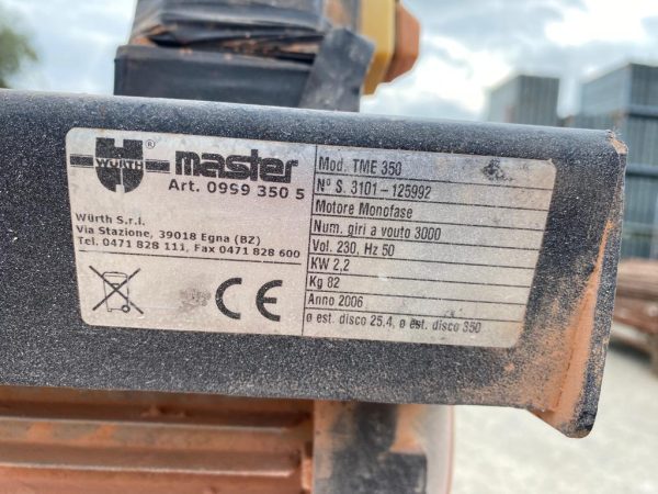 Segatrice ad acqua Master TME 350 usata