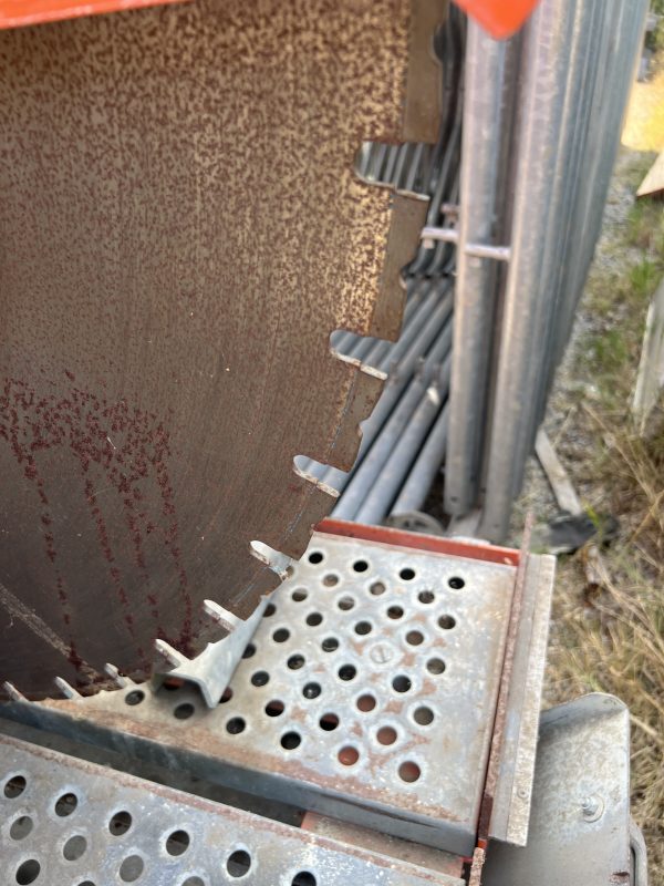 Segatrice a banco scorrevole Masonry Saw modello Jumbo 1000 usata