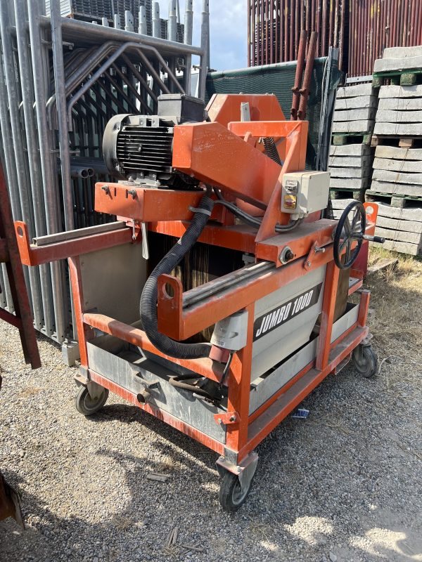 Segatrice a banco scorrevole Masonry Saw modello Jumbo 1000 usata