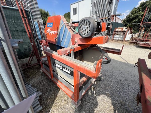 Segatrice a banco scorrevole Masonry Saw modello Jumbo 1000 usata
